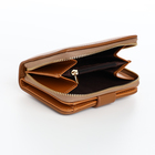 Кошелёк женский на кнопке, цвет коричневый - фото 24601382