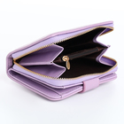 Кошелёк женский на кнопке, цвет сиреневый - фото 24601388