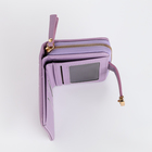 Кошелёк женский на кнопке, цвет сиреневый - фото 24601389