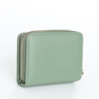 Кошелёк женский на кнопке, цвет зелёный - фото 24601392