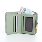 Кошелёк женский на кнопке, цвет зелёный - фото 24601396