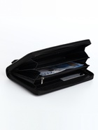 Портмоне-клатч мужской на молнии, отдел для купюр, карт, монет, чёрное - Фото 2