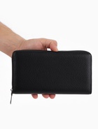 Портмоне-клатч мужской на молнии, отдел для купюр, карт, монет, чёрное - Фото 6