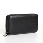 Портмоне-клатч мужской на молнии, чёрное - Фото 5