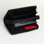 Портмоне-клатч мужской на молнии, чёрное - Фото 2