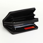 Портмоне-клатч мужское на молнии, чёрное - Фото 2