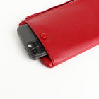 Кошелёк женский на молнии с ремешком, цвет бордовый - фото 24560631