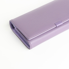 Кошелёк женский на магнитах с фермуаром, цвет лиловый - фото 24560655