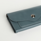 Кошелёк женский на магните, цвет голубой - фото 24560722