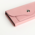 Кошелёк женский на магните, цвет розовый - фото 24560726