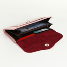 Кошелёк женский на магните, цвет розовый - фото 24560727