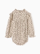 Блузка-боди для девочки MINAKU, рост 86-92 см, бежевая  (артикул 10500251)  большой выбор товаров оптом и в розницу по низким ценам с доставкой