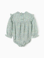 Блузка-боди для девочки MINAKU, рост 68-74 см, зелёная  (артикул 10500253)  большой выбор товаров оптом и в розницу по низким ценам с доставкой