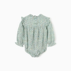 Блузка-боди для девочки MINAKU, рост 80-86 см, зелёная - Фото 5