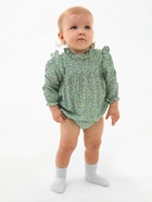 Блузка-боди для девочки MINAKU, рост 92-98 см, зелёная - Фото 1