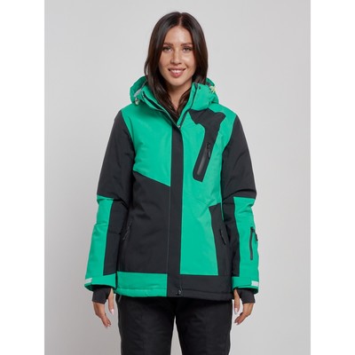 Горнолыжная куртка женская, размер 44, цвет зелёный