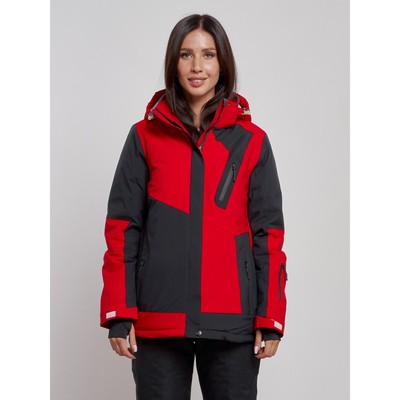 Горнолыжная куртка женская, размер 48, цвет красный