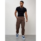 Джинсы мужские, размер 46-48, цвет коричневый - Фото 2