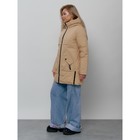 Куртка женская зимняя, размер 46, цвет горчичный - Фото 3