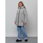 Куртка женская зимняя, размер 44, цвет светло-серый - Фото 2