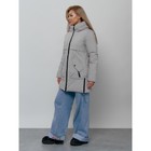 Куртка женская зимняя, размер 44, цвет светло-серый - Фото 3