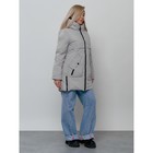 Куртка женская зимняя, размер 44, цвет светло-серый - Фото 4