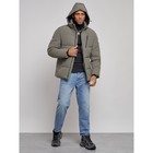 Куртка мужская зимняя, размер 52, цвет хаки - Фото 5