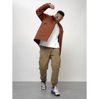 Куртка мужская весенняя, размер 48, цвет коричневый - Фото 10