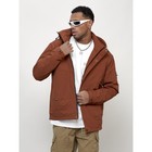 Куртка мужская весенняя, размер 56, цвет коричневый - Фото 7