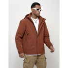 Куртка мужская весенняя, размер 58, цвет коричневый - Фото 3