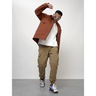 Куртка мужская весенняя, размер 58, цвет коричневый - Фото 10