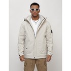 Куртка мужская весенняя, размер 52, цвет светло-серый - Фото 5