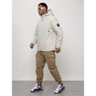 Куртка мужская весенняя, размер 58, цвет светло-серый - Фото 2