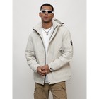 Куртка мужская весенняя, размер 58, цвет светло-серый - Фото 11