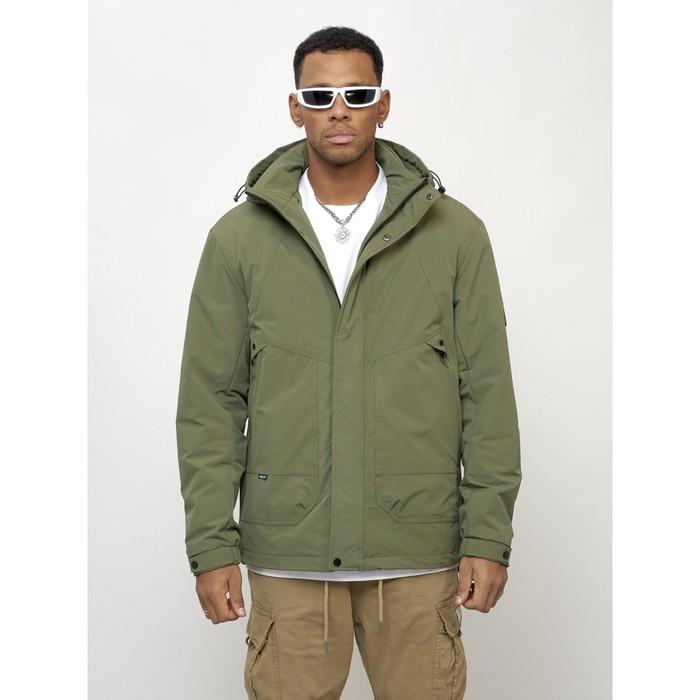 Куртка мужская весенняя, размер 56, цвет хаки - Фото 1