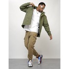 Куртка мужская весенняя, размер 56, цвет хаки - Фото 7