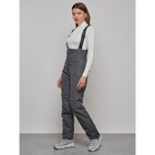 Полукомбинезон женский зимний, размер 44, цвет тёмно-серый - Фото 2