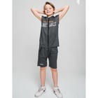 Спортивный костюм для мальчика, рост 170 см, цвет серый - фото 110632307