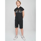 Спортивный костюм для мальчика, рост 164 см, цвет тёмно-серый - фото 110632432