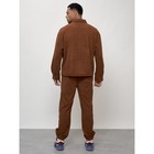Спортивный костюм мужской, размер 50, цвет коричневый - Фото 4