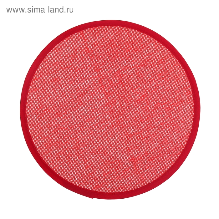 Салфетка сервировочная на стол «Валенсия», d=37 см, цвет красный - Фото 1