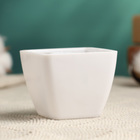 Кашпо "Аксель" белое, 5,5х5,5х4,5см - фото 24601488