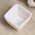 Кашпо "Аксель" белое, 5,5х5,5х4,5см - фото 24601489