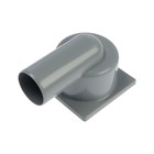 Трап RTP, горизонтальный, 100 х 100 мм, d=50 мм, сухой затвор, решетка пластик, серый - фото 24582779