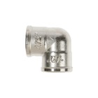 Угольник RTP, 1/2" х 90° внутренняя/внутренняя резьба, никелированная латунь, еврослот - фото 24582895