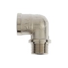 Угольник RTP, 1/2" х 90° внутренняя/наружная резьба, никелированная латунь, еврослот - фото 24582899