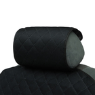 Накидка на переднее сиденье, велюр, черный, крепления фастекс, резинки 10609777