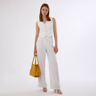 Сумка женская на молнии, цвет жёлтый - фото 24742436