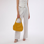 Сумка женская на молнии, цвет жёлтый - фото 24742437