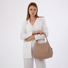 Сумка женская на молнии RICHET, цвет бежевый - Фото 1